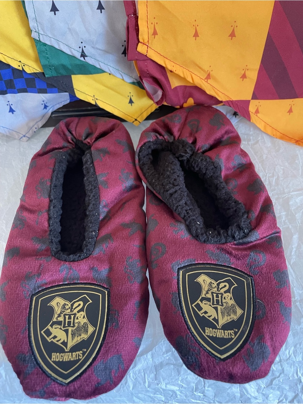Harry Potter Fan Collection - Books Candle Backpack Flags Plush Slippers - Picture 4 of 10